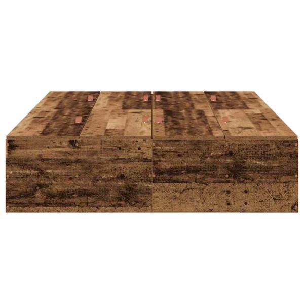 Stauraumbettgestell Altes Holz 120x200 cm