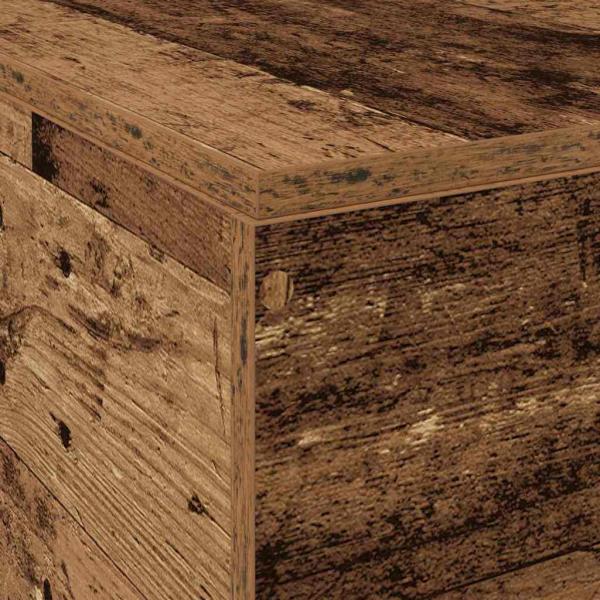 Stauraumbettgestell Altes Holz 120x200 cm