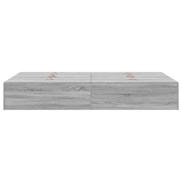 Stauraum-Bettgestell Grau Sonoma 120x190 cm