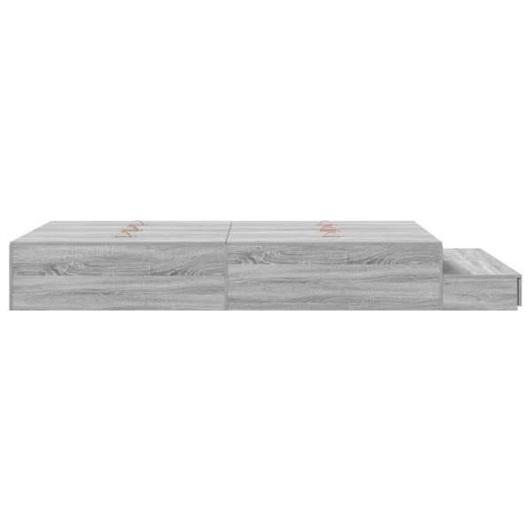Bettgestell Grau Sonoma 120x190 cm