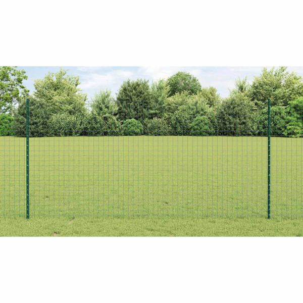 Eingebetteter Zaunpfosten 44 stk. Grün 160 cm