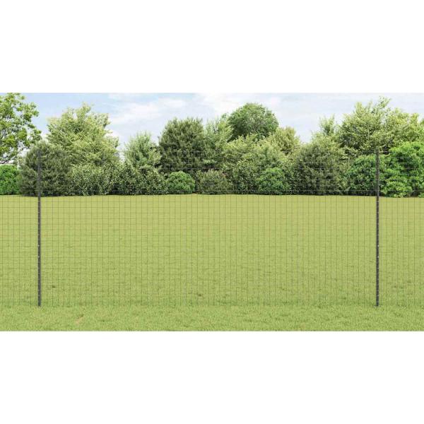 Zaunpfosten 88 Stk U-Kanal Grau 180 cm Stahl