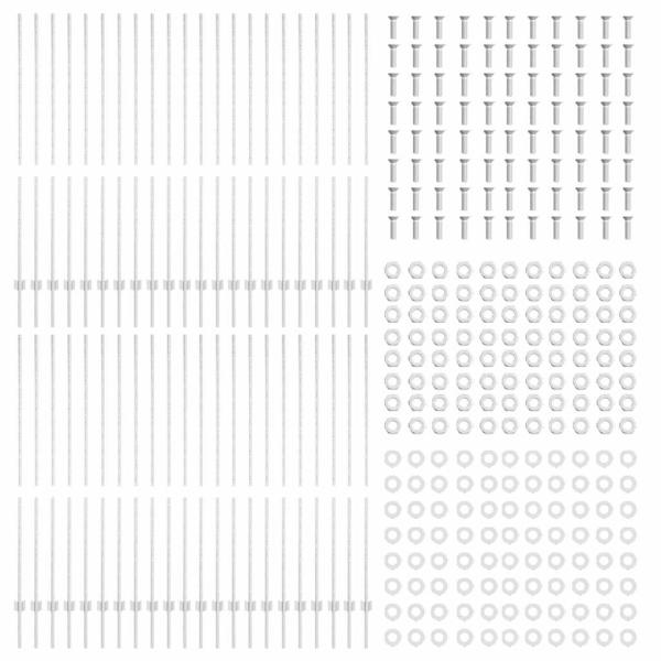 Zaunpfosten 88 Stk U-Kanal Silber 200 cm Stahl