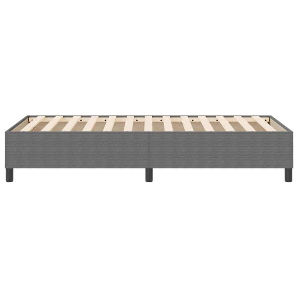 Boxspringbett Hellgrau Cordstoff