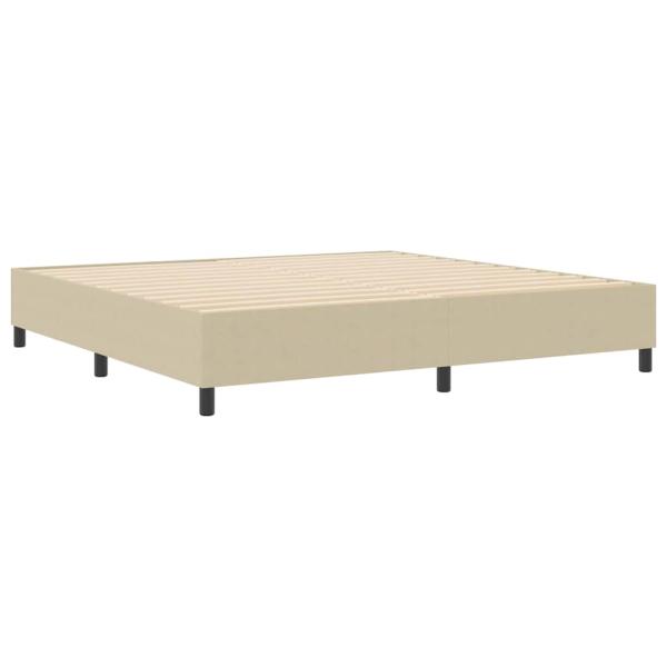 Boxspringbett Hellgrün Grau 200x200 cm Cordstoff