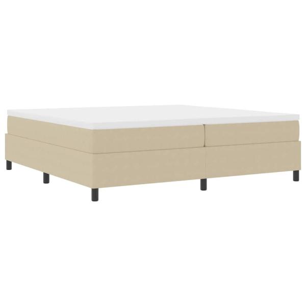 Boxspringbett Hellgrün Grau 200x200 cm Cordstoff