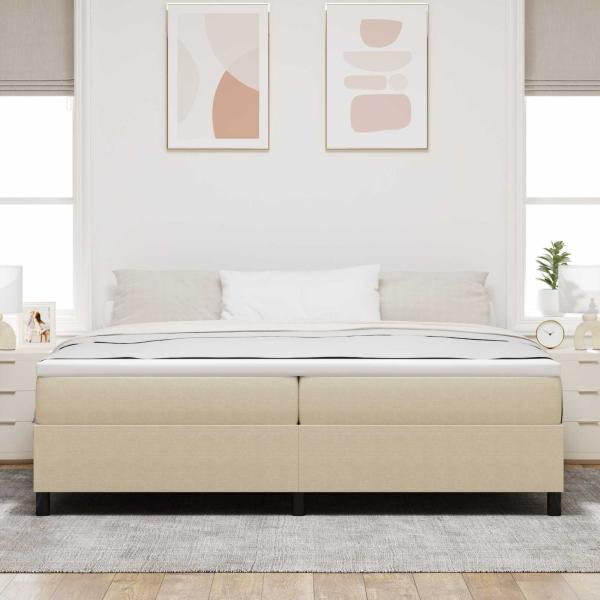 Boxspringbett Hellgrün Grau 200x200 cm Cordstoff