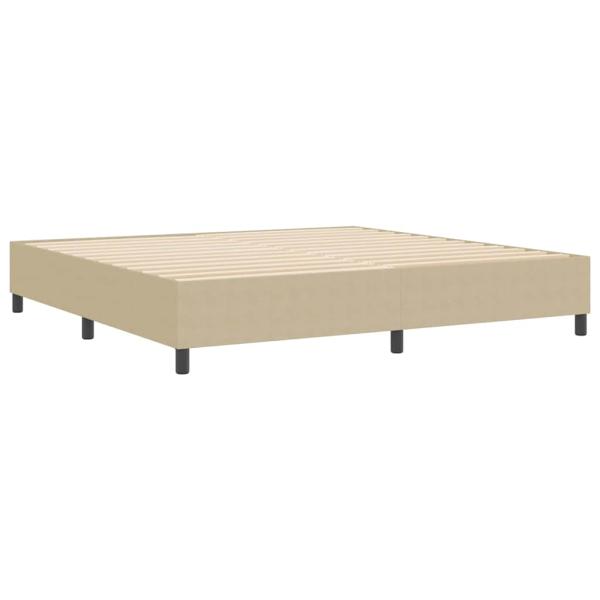 Boxspringbett Hellgrün Grau 200x200 cm Cordstoff