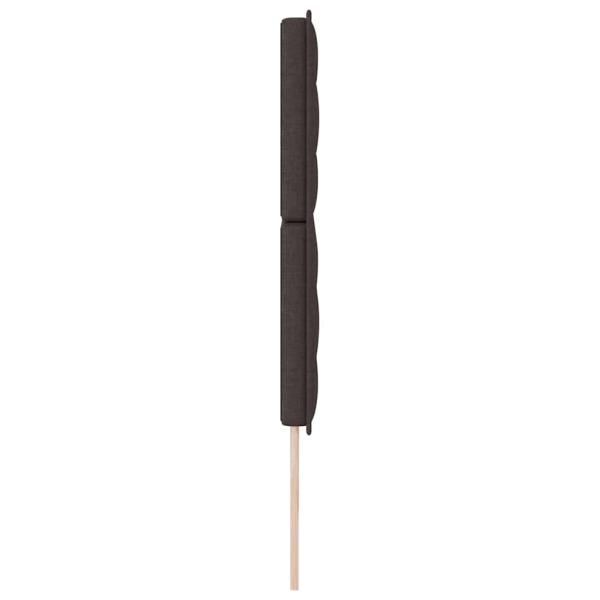Kopfteile Linien Design Dunkelbraun 200 cm Stoff