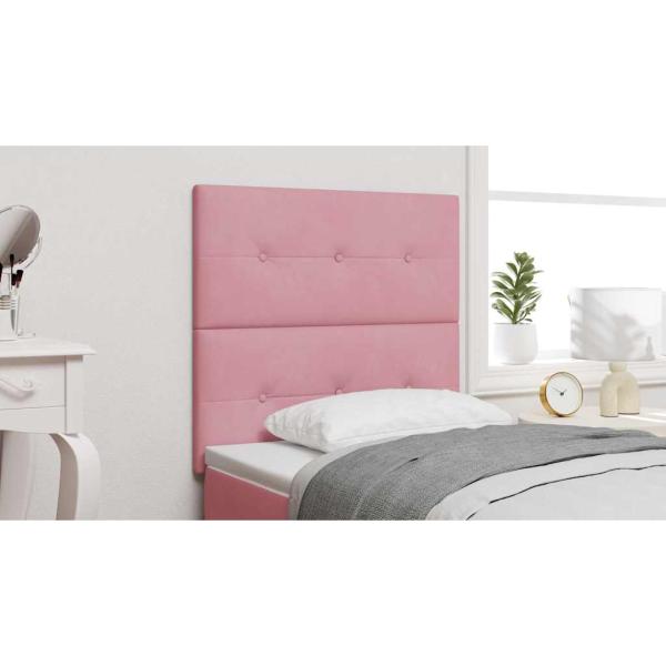 Kopfteil Rosa 80 cm Samt