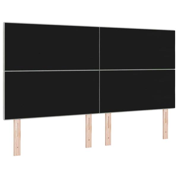 Kopfteil mit Knopfheftung Hellgrau 180 cm Samt