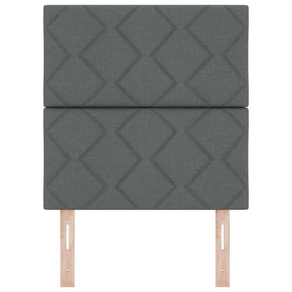 Kopfteil Diamantblock Design Dunkelgrau 80 cm Stoff, Kopfteil Diamantblock Design Dunkelgrau 160 cm Stoff