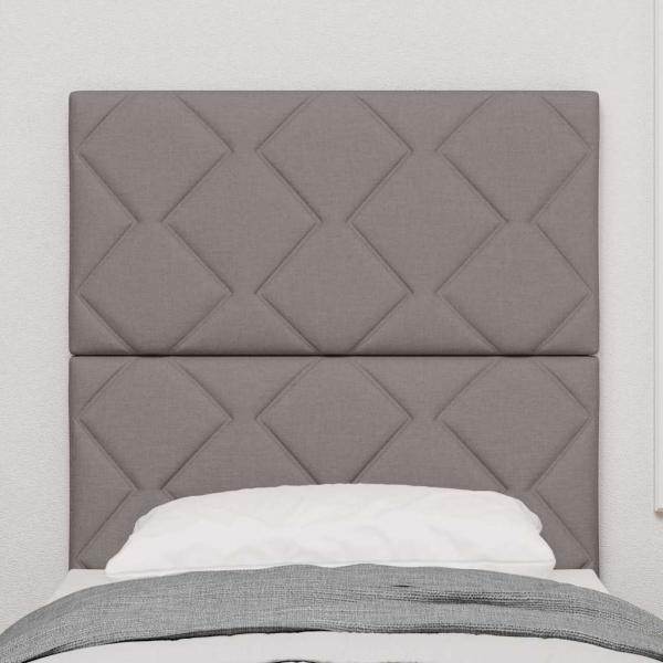 Kopfteil Diamantblöcke Design Taupe 80 cm Stoff, Kopfteil Diamantblöcke Design Taupe 160 cm Stoff
