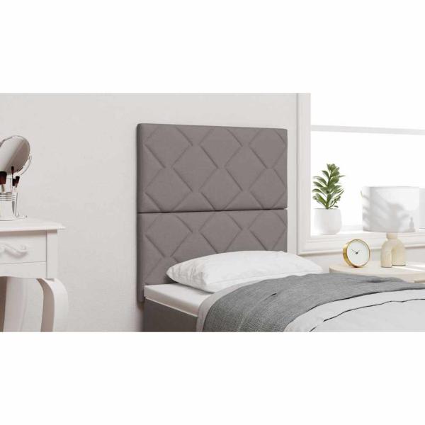Kopfteil Diamantblöcke Design Taupe 80 cm Stoff, Kopfteil Diamantblöcke Design Taupe 160 cm Stoff