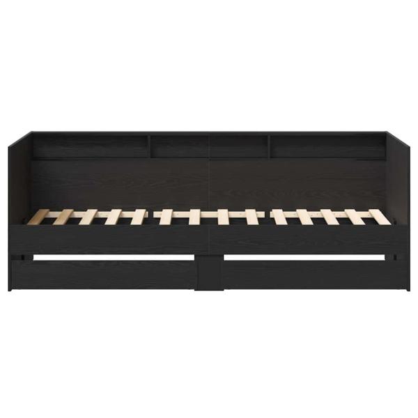 Tagesbett mit Schubladen in Beton Grau 90x200 cm Holzwerkstoff