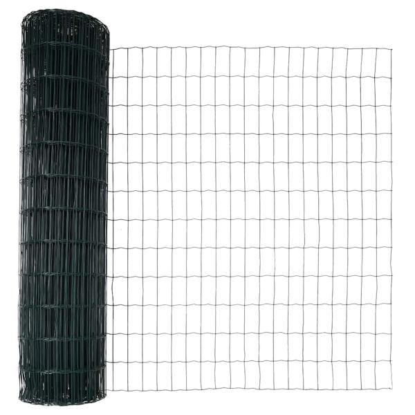 Bodenmontierter Euro-Zaun 10 x 1,4 m PVC-beschichteter Stahl
