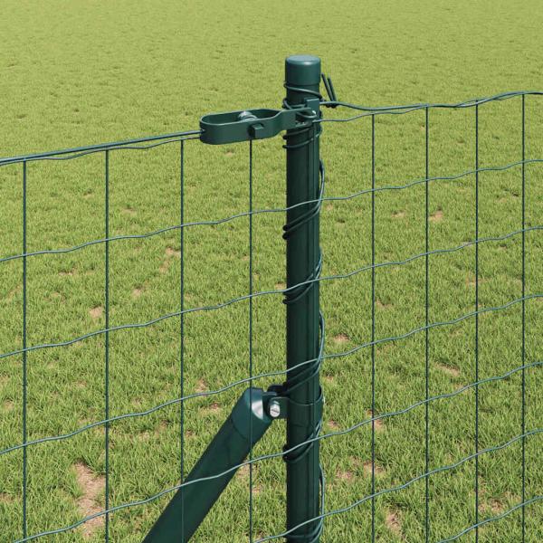 Euro Zaun Set aus 2 Grün Metall 10 x 1 m Langlebig Euro Zaun
