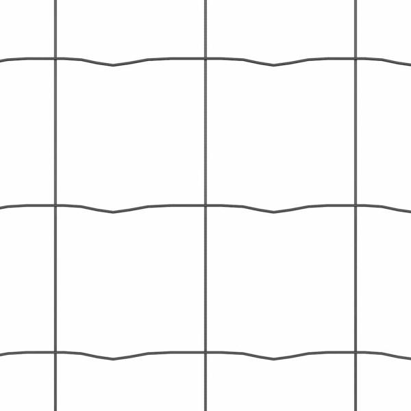 Euro Zaun mit 7 Pfosten 0.4x10 m Verzinkter Stahl Grau