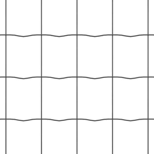 Euro Zaun mit 7 Pfosten 0,4 x 10 m verzinkter Stahl Grau