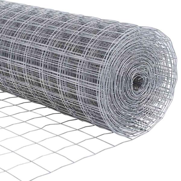 Euro Zaun mit 13 Pfosten 0.4x50 m galvanisierter Stahl