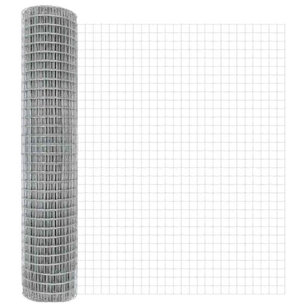 Euro Zaun mit 7 Spike-Pfosten 1,5x10 m Verzinkter Stahl