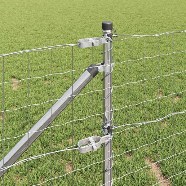 Euro Zaun mit 7 Erdspießen 0.4x10 m Verzinkter Stahl