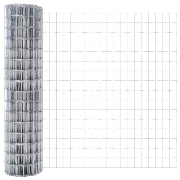 Euro Zaun mit 13 Spike-Posts 1,2x25 m Verzinkter Stahl