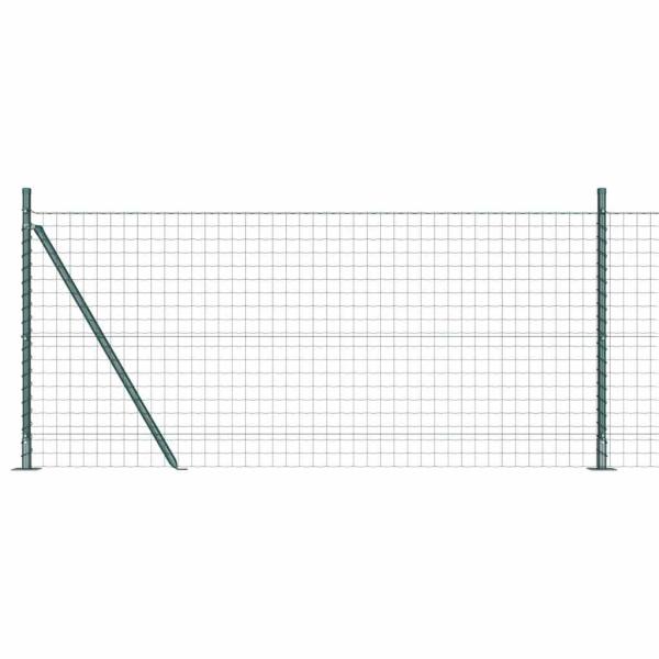Euro-Zaun mit Betonsockel 10 x 0,8 m PVC-beschichteter Stahl