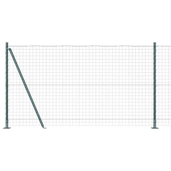 Eurozaun mit Betonfundament 10 x 1,2 m PVC-beschichteter Stahl
