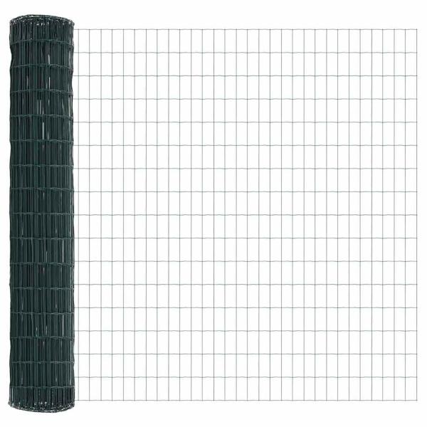 Euro Zaun mit 7 Flanschen 1,6x10 m verzinkter Stahl