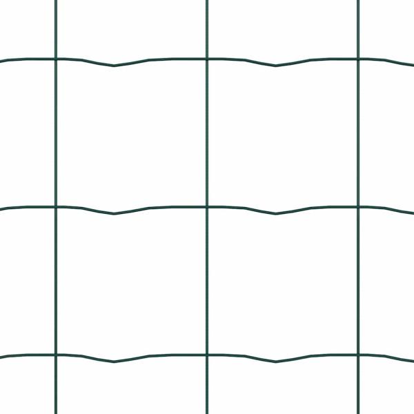 Eurozaun mit 7 Flanschpfosten 0.4x10 m Verzinkter Stahl