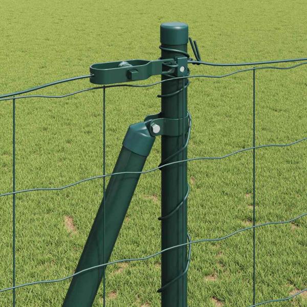 Euro Zaun Set aus 2 Grün Metall 10 x 1,2 m Langlebig