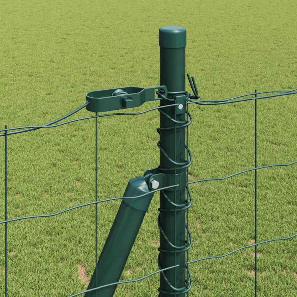 Euro-Zaun Set aus 2 Grün Feuerverzinkter Stahl 10 x 1,5 m