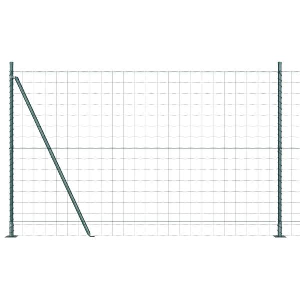 Euro Zaun Set mit 2 Grün Metall 25 x 1,2 m Langlebig