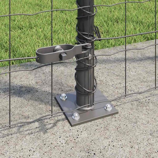 Euro-Zaun mit Betonsockel 10 x 1,6 m PVC-beschichteter Stahl