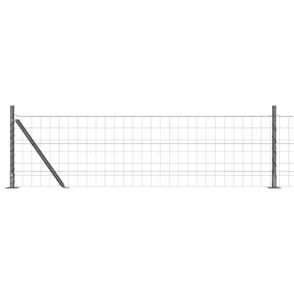 Eurozaun mit 13 Flanschen 0.6x50 m Feuerverzinkter Stahl