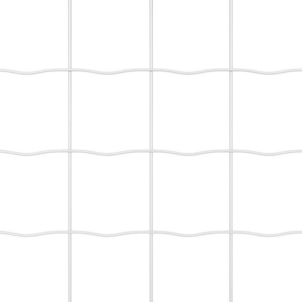 Euro-Zaun mit 7 Flanschen 1,4x10 m Verzinkter Stahl
