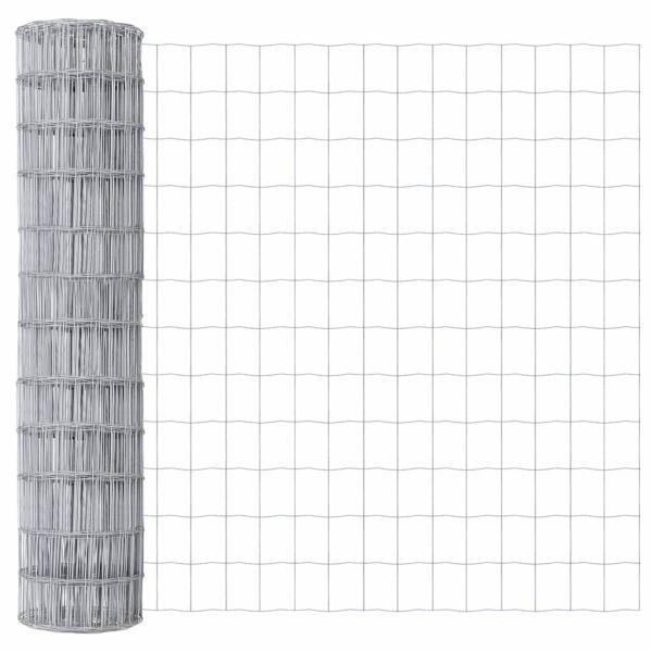 Euro Zaun mit 7 Flansche Posts 1.2x10 m Verzinkter Stahl