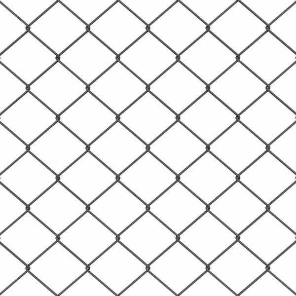 Kettenzaun mit 7 Spitzpfosten 1,2x10 m Verzinkter Stahl