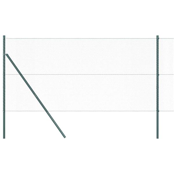 Bodenmontierter Sechseckzaun 10 x 1 m PVC-beschichteter Stahl