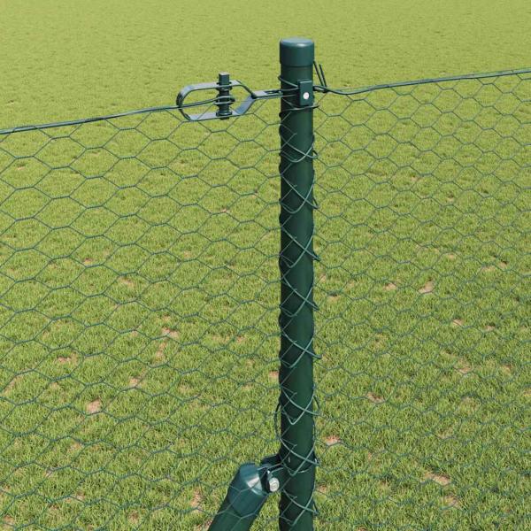 Sechseckiger Zaunbodenfixierung 50 x 1,6 m Grün Netz