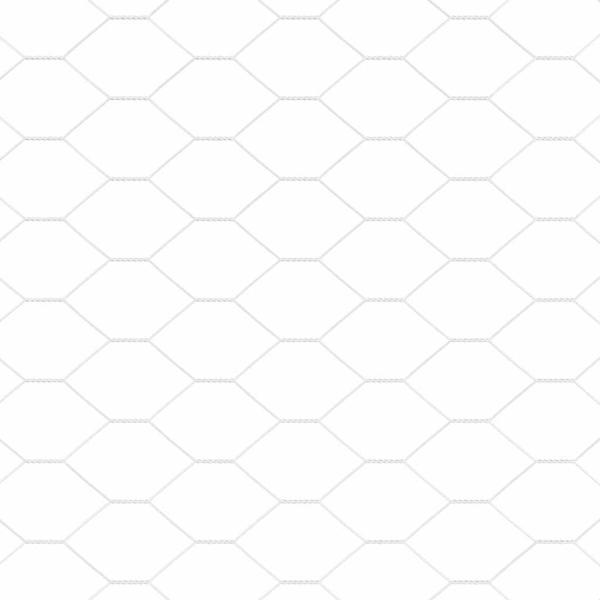 Sechseckzaun 0.8x10 m Verzinkter Stahl, Zaunpfosten 7 Stück Ø32 mm 120 cm Verzinkter Stahl