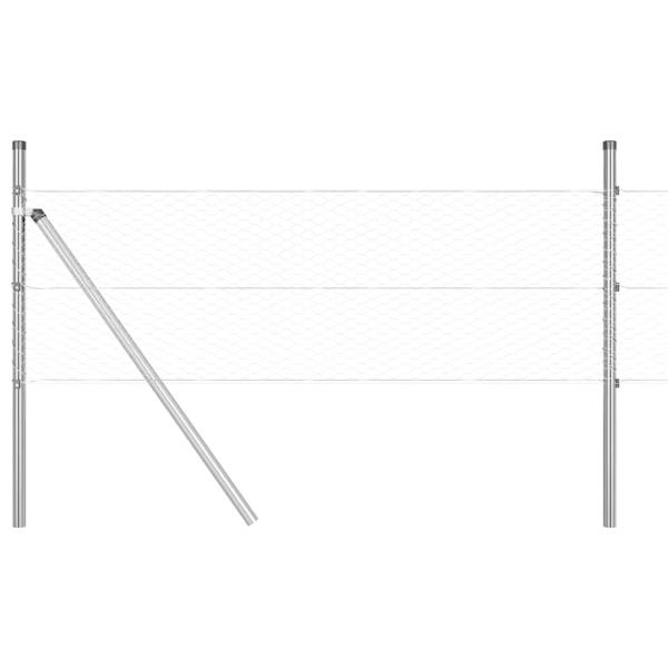 Zaun-Set Set aus 2 Verzinkter Stahl Groß Langlebig Außenzaun