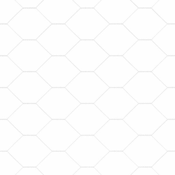 Hexagonzaun 1,5x100 m Verzinkter Stahl, Zaunpfosten 13 Stk Ø32 mm 200 cm Verzinkter Stahl