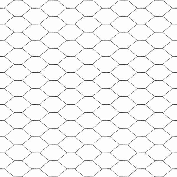 Sechseckzaun Grau 1,2x50 m Stahl, Zaunpfosten mit Bodenplatten 13 Stück Ø32mm 68,5cm galvanisierter Stahl