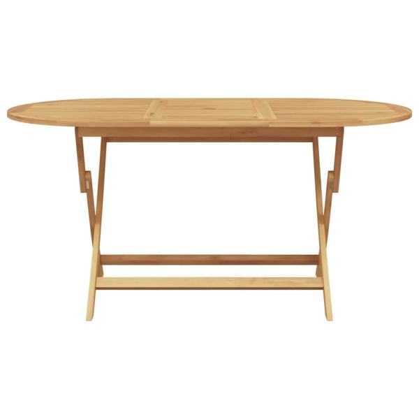 7-teiliges Garten Essbereich Klappbar Massivholz Teak, Gartenstühle 2 Stück Massivholz Teak