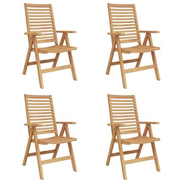 Gartenstühle Klappbar 4 Stk Massivholz Teak, Gartenstühle 2 Stk Massivholz Teak