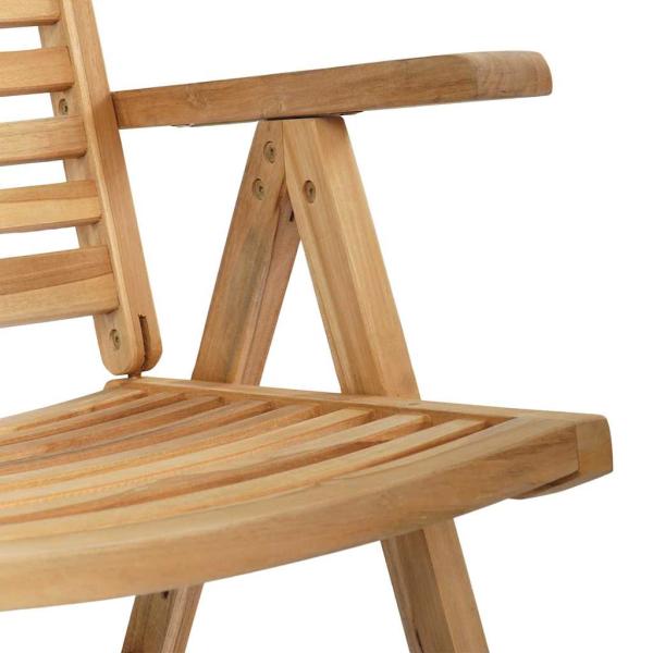 Gartenstühle Faltbar 8 pcs Massivholz Teak, Gartenstühle 2 pcs Massivholz Teak