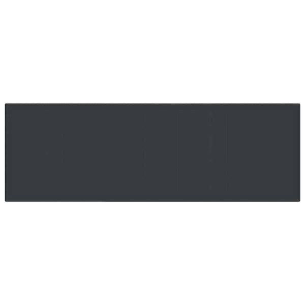 13-teilige Garten Essgruppe mit Kissen Anthrazit Poly-Rattan, Gartentisch Anthrazit 150x100x73 cm Poly-Rattan, Gartenstühle mit Kissen 4 Stk Anthrazit Poly-Rattan