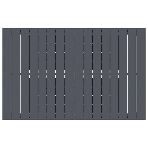 10-teiliges Garten-Esstisch-Set mit Kissen, graues Poly-Rattan, Ausziehbarer Gartentisch Anthrazit (140-210)x90x73 cm Stahl